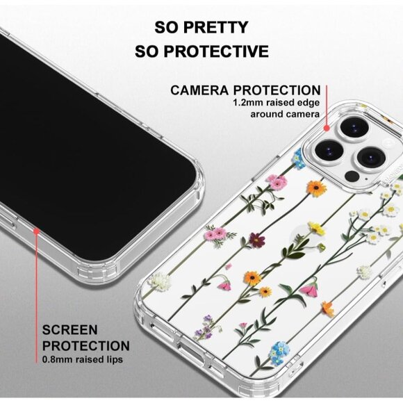 NEW Mosnovo Wild Flowers Case for iPhone 13 Pro Max 6.6ft Military Grade Drop - Picture 4 of 6